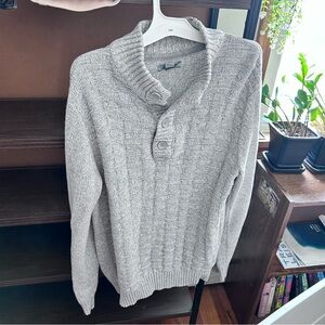 Grey pullover sweater